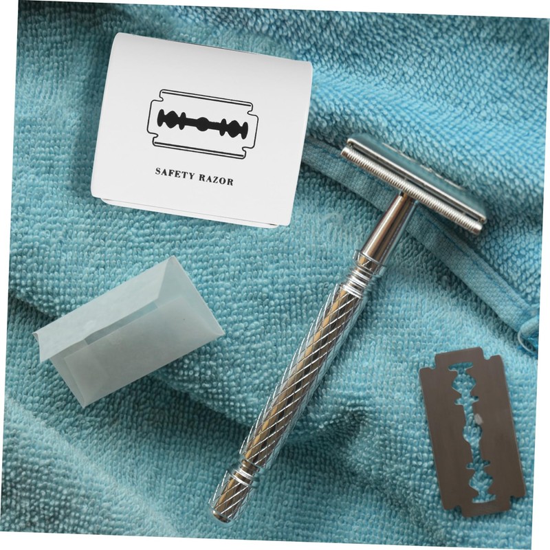 TOVINANNA Shaver Blade Disposal Container Portable Storage Box for Multiple