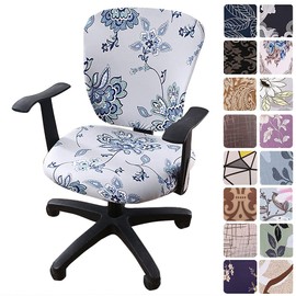 Melaluxe Computer Office Chair Covers - Protective & Stretchable Universal Chair Cover Stretch Rotating Chair Slipcover