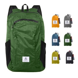 4Monster Packable Backpack Ultra Lightweight, Foldable Backpack Water Resistant, Hiking Daypack for Travel Camping Outdoor, Daily Walk-around, Cycling, Sports, Excursions(ArmyGreen, 16L)