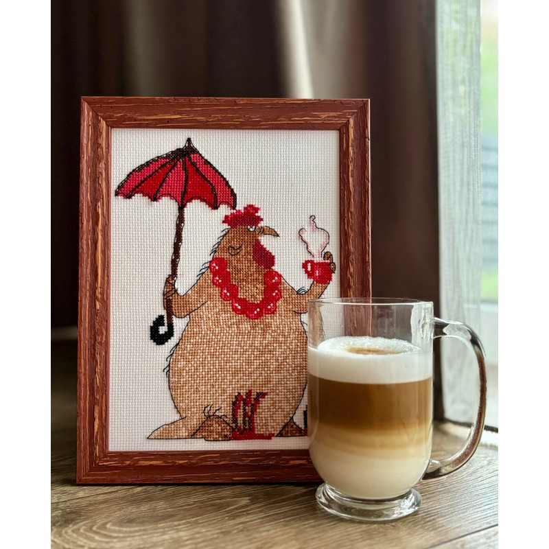 Aine Cross Stitch kit A1005 Coffee Break