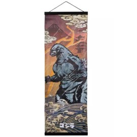 Godzilla King Of The Monsters Canvas Scroll Wall Hanging 35" x 12" New