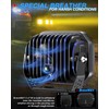 BraveWAY 5x7IN Square LED Driving Lights - 125W 19800LM with