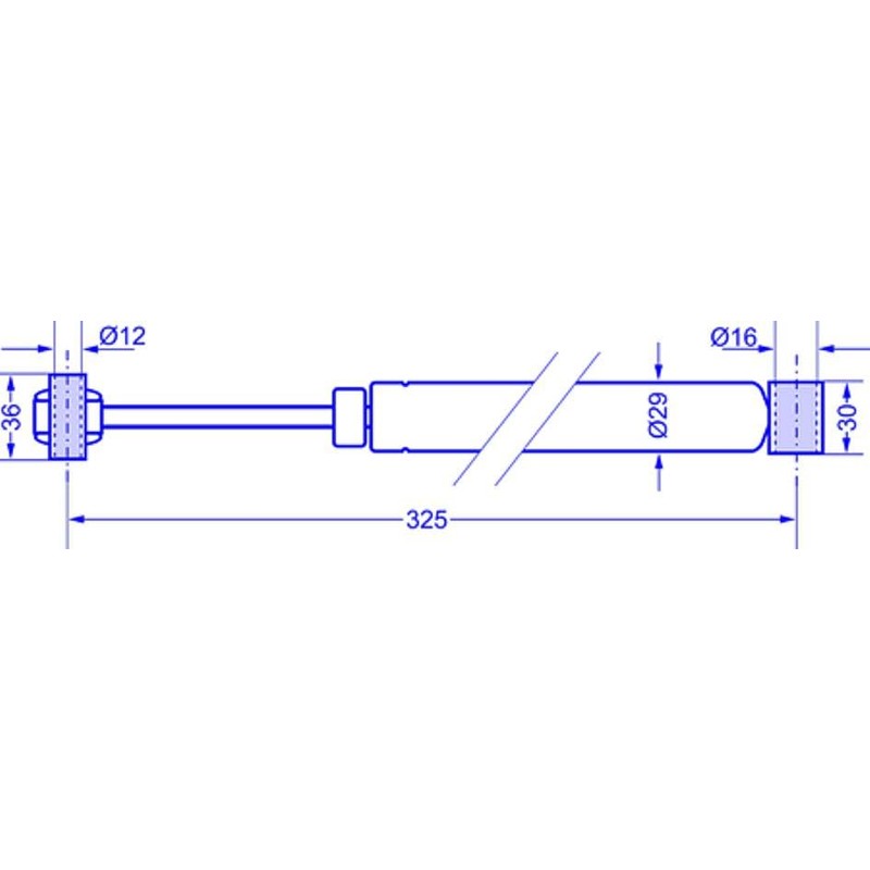 meinAnhängerersatzteil Stainless Steel Overrun Damper for ALKO 251S / 251