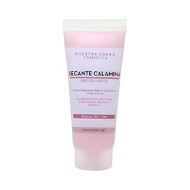Nuestra Tierra Cosmética Mascarilla Facial Secante Calamina, Matificante y Calmante, con Zinc y Ácido Salicílico, 60 g