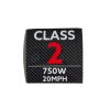 MMB SurRon / Segway CLASS 2 750W Class Decal X260