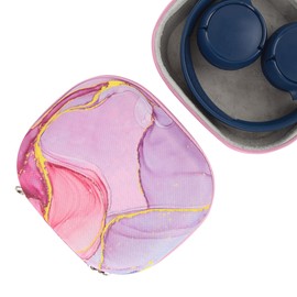 Kingshion Hard Headphone Case Compatible with Skullcandy Riff Wireless, Riff On-Ear Travel Carrying Bag for Lowrider(Pink