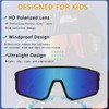 Kursan Kids Polarized Baseball Sunglasses for Boys Girls Youth Sports