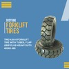 Two 4.00-8 Forklift Tire with Tubes, Flap Grip Plus Heavy