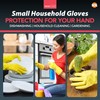 SOL 4prs Rubber Gloves Small, Multipurpose Househould Cleaning Gloves, Non-Slip