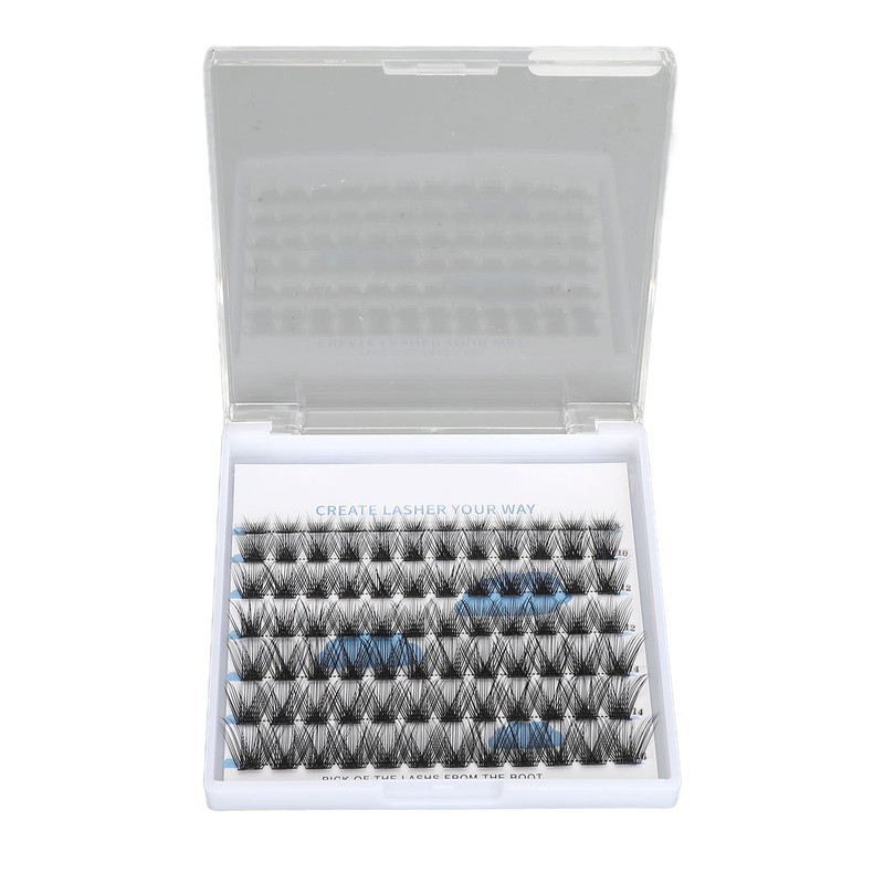84 Clusters Individual Eyelash Extensions 8/10/12/14/16mm D Curl Fluffy Eyelash