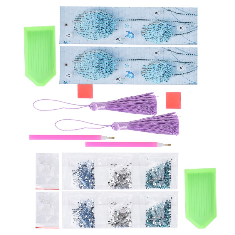 2 Sets Diamond Painting Kit 5D Students DIY Bookmark Dandelion