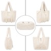 Meliyya Women's Cuddly Handbag Winter Tote Bag Warm Fluffy Shoulder
