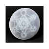 Selenite Charging Plate for Crystals -Metatron Cube with Platonic Solid