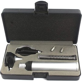PRECISE CANADA: New 3.2V Bright White LED Otoscope Set Includes Disposable Specula Adaptor and 2 Extra Replacement Bulb Come with A Nice Carrying CASE New