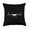 Drones-pilot Drones camera quadrocopter Heartbeat drones Throw Pillow
