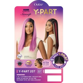 Outre Lace Front Wig - Perfect Hair Line - Swoop Series Y-Part 207 (DR2/CREAMY TOFFEE)