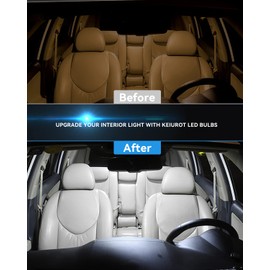 Keiurot 39mm LED Festoon bulbs, C5W LED Bulb, 6PCS Canbus Error Free 2016 Chipsets 24 SMD 12V for Car Interior Replacement Dome for Car Interior Dome Reading License Plate Lamps No Polarity