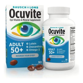 90gels Vitaminas Lutein Zeax Om3 /p Ojos Ocuvite Adulto 50+ Sabor Sin Sabor