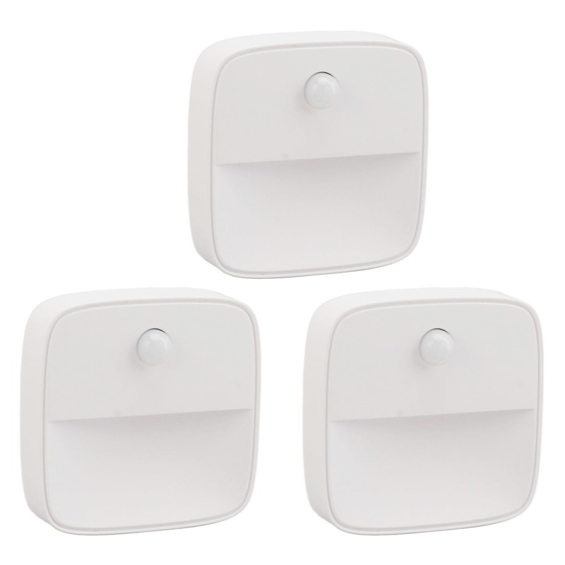 3PCS Plug in Night Light Motion Sensor Dusk to Dawn