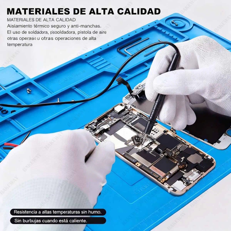Alfombrilla De Silicona Resistente Al Calor Para Soldadura
