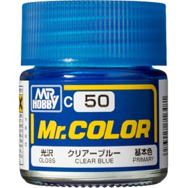 GSI Creos C50 Mr Color Clear Blue Gloss 0.3 fl oz (10 ml) Model Paint