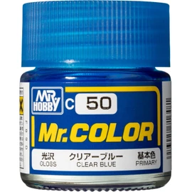 GSI Creos C50 Mr Color Clear Blue Gloss 0.3 fl oz (10 ml) Model Paint
