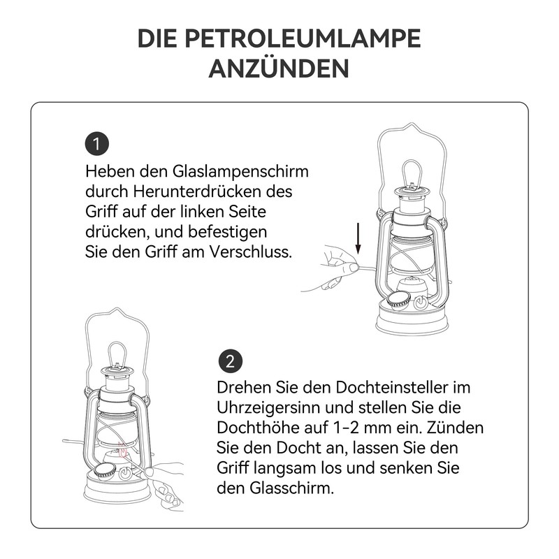 Thous Winds Retro Storm Lantern, Petroleum Lamp Outdoor (Storm Version),