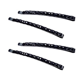 4Pcs Black Rhinestone Hair Clips - Shiny Crystal Barrettes and Bobby Pins | Sparkly Metal Hairpins for Women and Girls,Hair Accessories, Barrettes and Clips