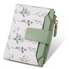 Lapensa Small Womens Wallet-soft Leather RFID Blocking Bifold Zipper Pocket