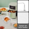 Ciieeo Square Air Fryer Basket Stainless Steel Replacement with Handle