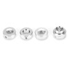 Car Window Handle Winder Riser, Silver 3in CNC Aleación de