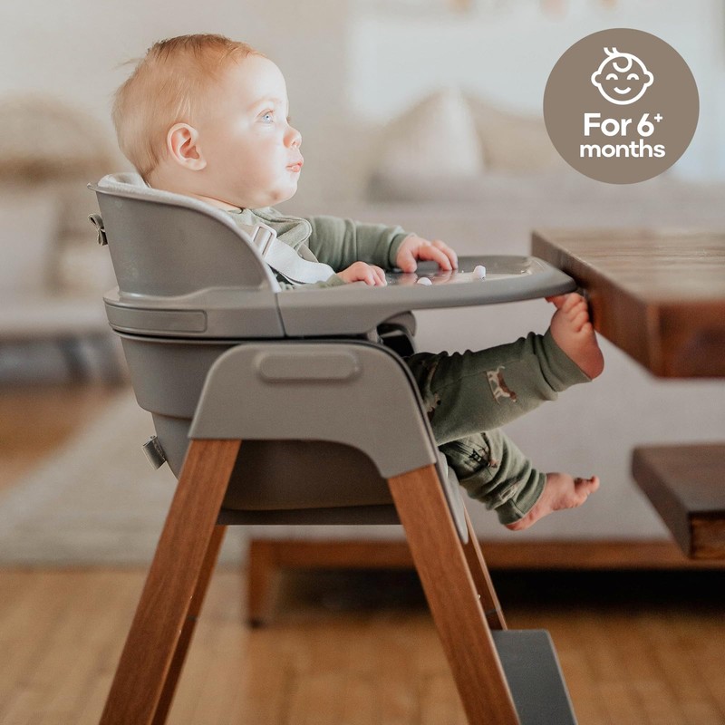 Fodoss Convertible Baby High Chair with Detachable Tray, Foldable High