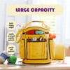 Durable Knitting Bag Organizer Canvas Crochet Accessories & Supplies Organizer