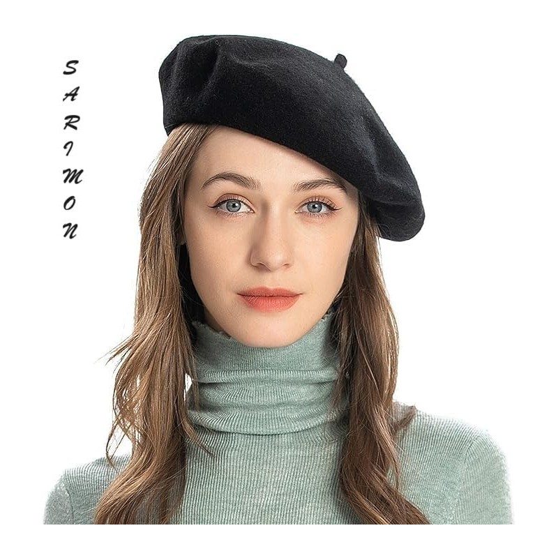 SARIMON Wool French Beret Hat for Men and Women in
