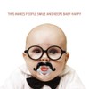 Funny Baby Pacifiers,Mustache Pacifier for Babies 0-36 Months Mustache Binkies