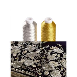 30 Machine Embroidery Metallic Thread Spools, 30 Different Colour x 200 Meters Each for Embriodery, Sewing Much More Metallic Machine Embroidery for Computerized Embroidery and Decorative Sewing