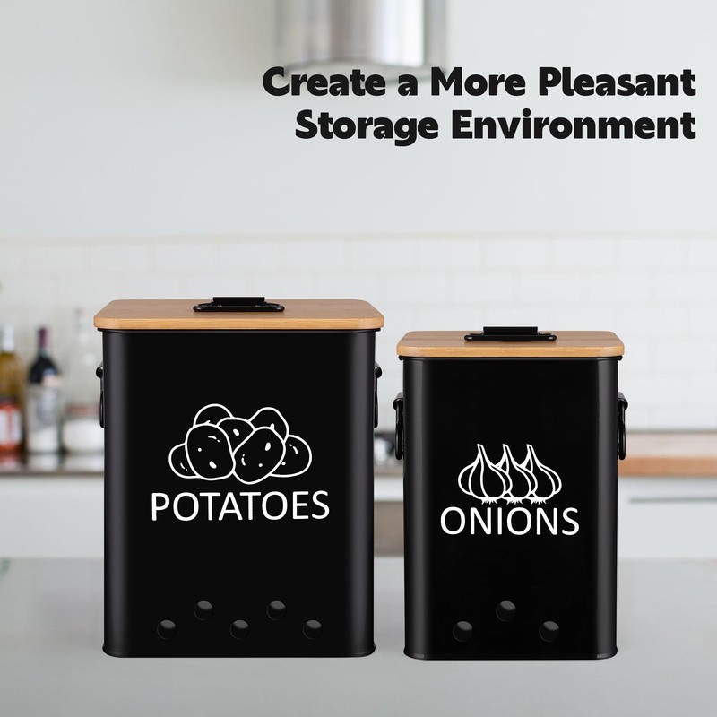 Candco Potato and Onion Storage Bin, Set of 2 Vegetable