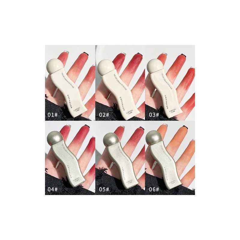 Labial Velvet Terciopelo Larga Duración Labial Koreano Rojo