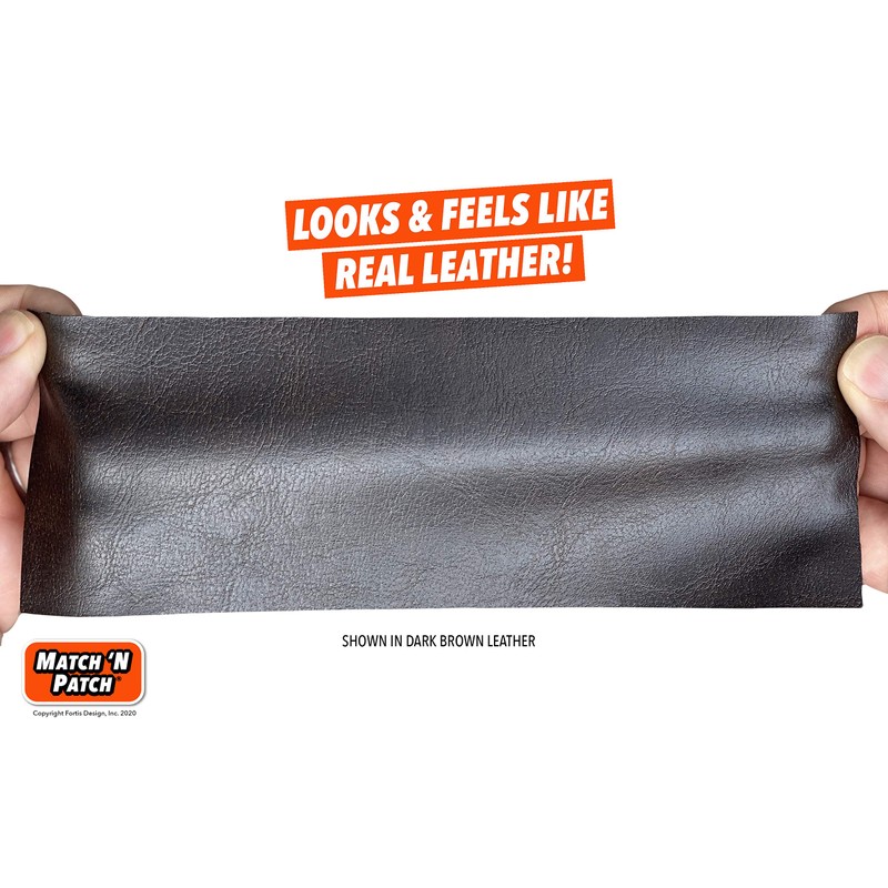 MATCH 'N PATCH Realistic Leather Repair Tape - Durable, Easy-to-Apply,