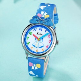 CIVO Kids Watches for Girls Ages 5-7 Waterproof Learning Time Girls Watch Leather Luminous Analogue Quartz Children Unisex-Kids Watch for Boys