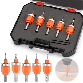 TYBYBB Countersink Wood Countersink Drill Bit with Countersink and Depth Stop Pre-Drilling Countersink Drill Bit Depth Stop Countersink Drill Bits Set Countersink Drill Bits for Wood Plastic