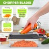 Vegetable Cutter, 16 in 1 Multifunctional Vegetable Cutter with 8