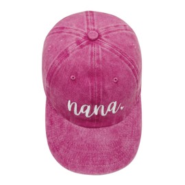 Nana Gifts, Nana Birthday Gifts from Grandkids, Nana Hats for Women, Mothers Day Christmas Thanksgiving Gifts for Nana Grandma Grandmother, Adjustable Washed Cotton Embroidered Baseball Caps for Nana