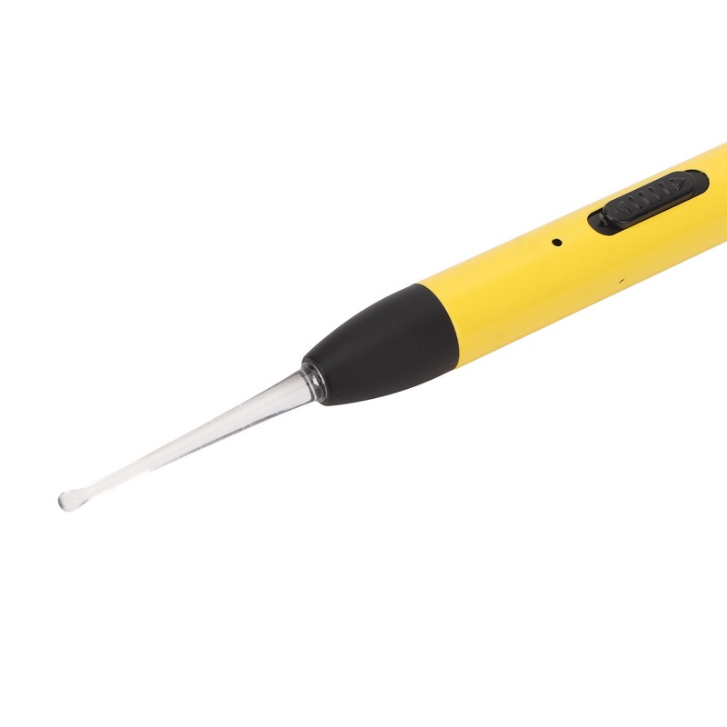 LED Light Earpick Rechargeable Double Light Source Yellow Portable Lighted