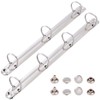 GORGECRAFT Pack of 2 Metal A4 Size 3-Ring 4-Ring Binding