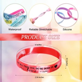 Unittype 240 Pcs Christian Silicone Bracelets Bulk Scripture Gifts Bible Verse