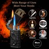 Torch Lighter, Relief Crocodile Magic Dual Flame Lighter with Adjusting