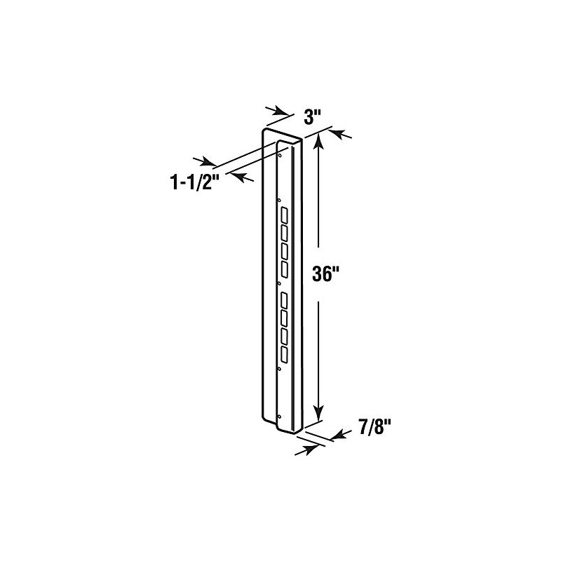 Prime-Line U 10902 Mega-Jamb Reinforcing Kit, For 1-3/8 In. Doors,