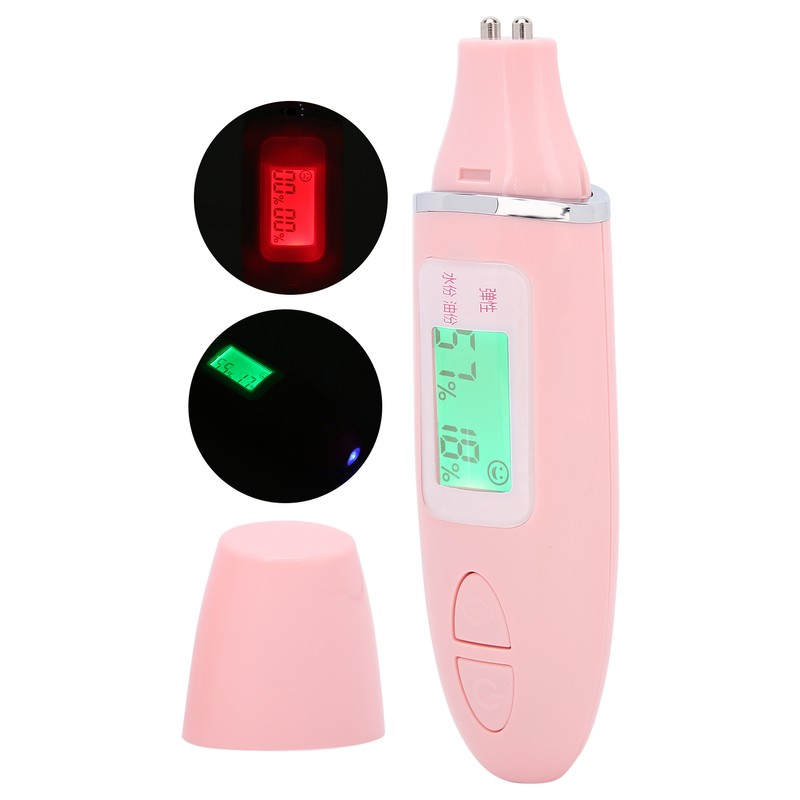 Multifunctional Skin Moisture Tester LCD Display Facial Skin Water Oil