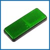 A ABSOPRO 2 Pcs 87mm Green Universal Rectangular Reflective Warning